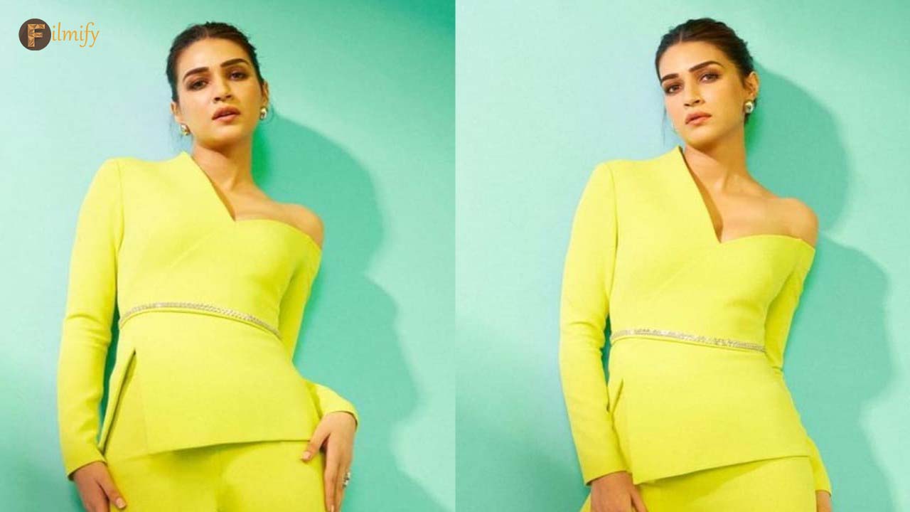 Kriti Sanon looks stunning in a brilliant yellow cord set! Check out her gorgeous pictures.