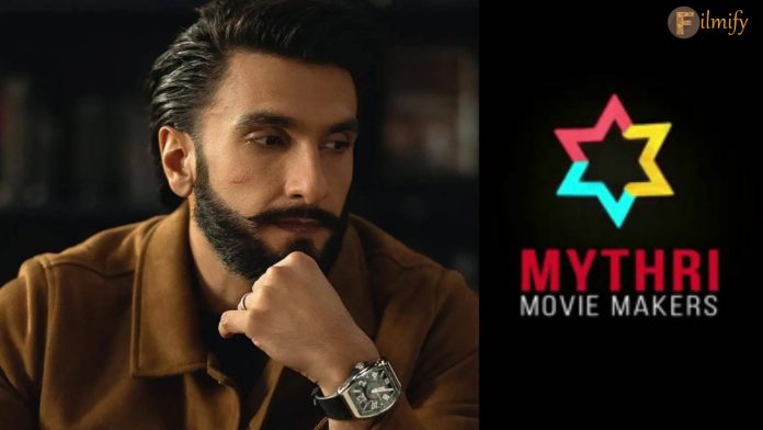 Mythri Movie Makers Paid Huge Advance For Ranveer Singh