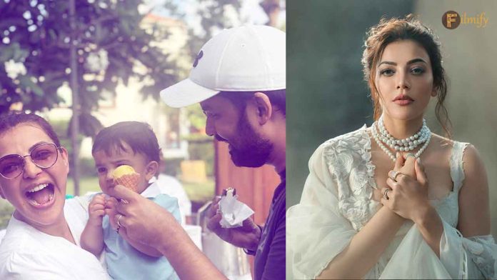 Kajal Aggarwal reveals her two faces with Husband and son