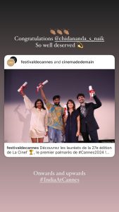 Celebrating Indian Filmmakers: Priyanka Chopra’s Shoutout at Cannes 2024