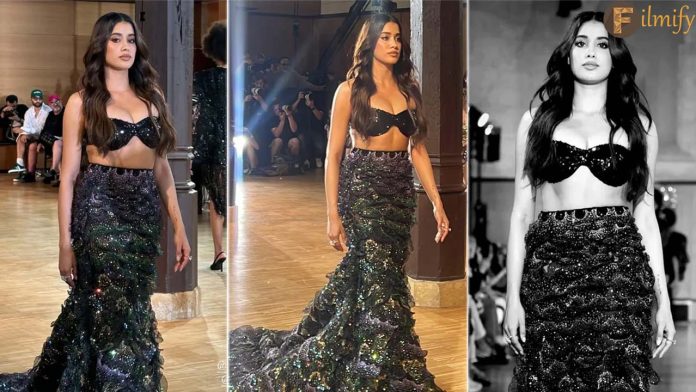 Jahnavi Kapoor makes her debut at Paris Fashion Week