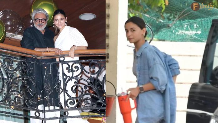 Alia Bhatt Visits Sanjay Leela Bhansali For Love And War