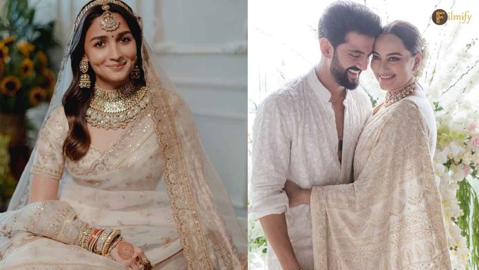 Celebs Who Ditched Heavy Lehengas and Chose to Be Saree Brides