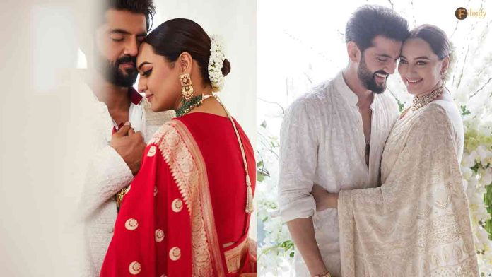 Newlyweds Sonakshi Sinha and Zaheer Iqbal Share Unseen Wedding Reception Pictures.