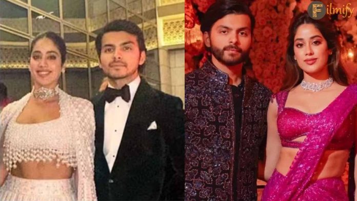 Janhvi Kapoor and Shikhar Pahariya Spotted Together at the Ambani Wedding