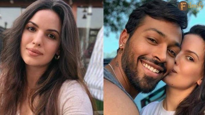 Natasa Stankovic recently reacted to Krunal Pandya's post