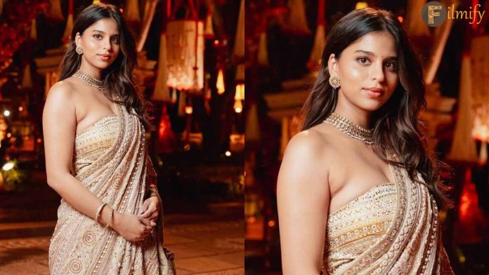 Suhana Khan wears the same outfit at the Ambani Wedding