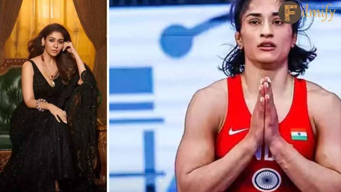 Nayanthara shares a heartfelt note to cheer Vinesh Phogat