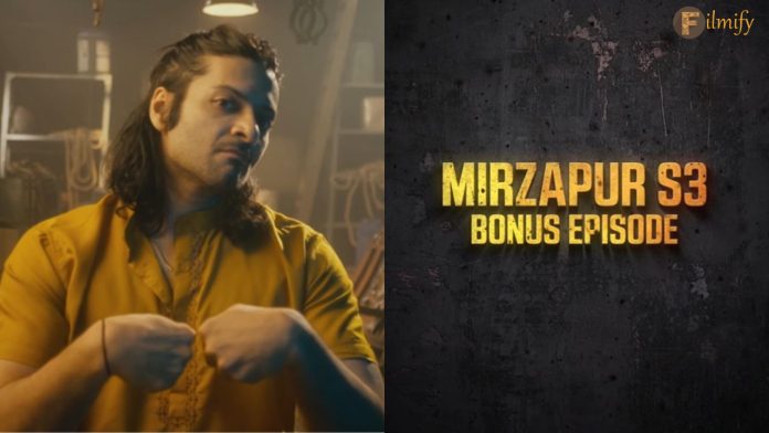 Munna Bhaiya Returning for the Mirzapur Season 3 Bonus Episode