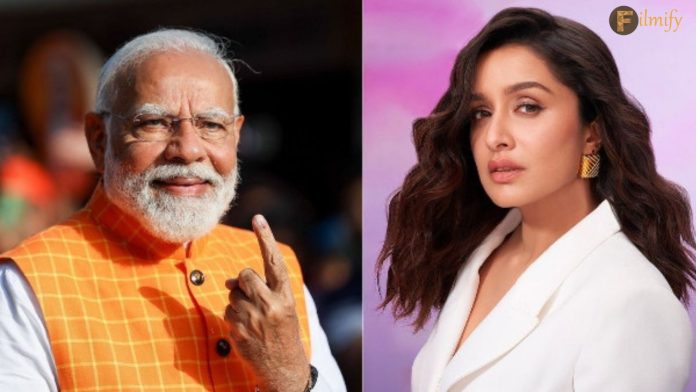 Shraddha Kapoor surpasses PM Modi: Becomes Second in Lead