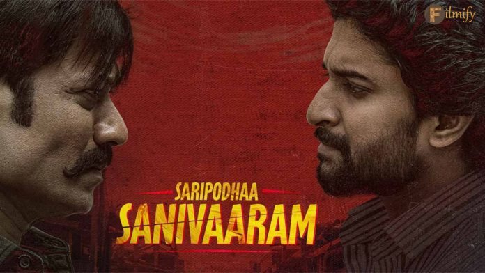 Saripodhaa Sanivaaram Advance Booking Breaks Dasara Collections