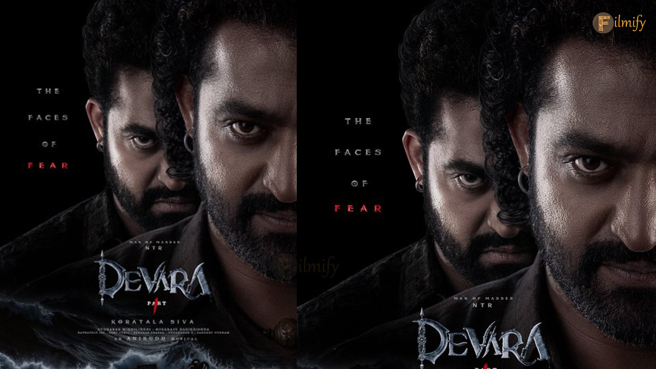 THE FACES OF FEAR; The new poster of Devara is out.