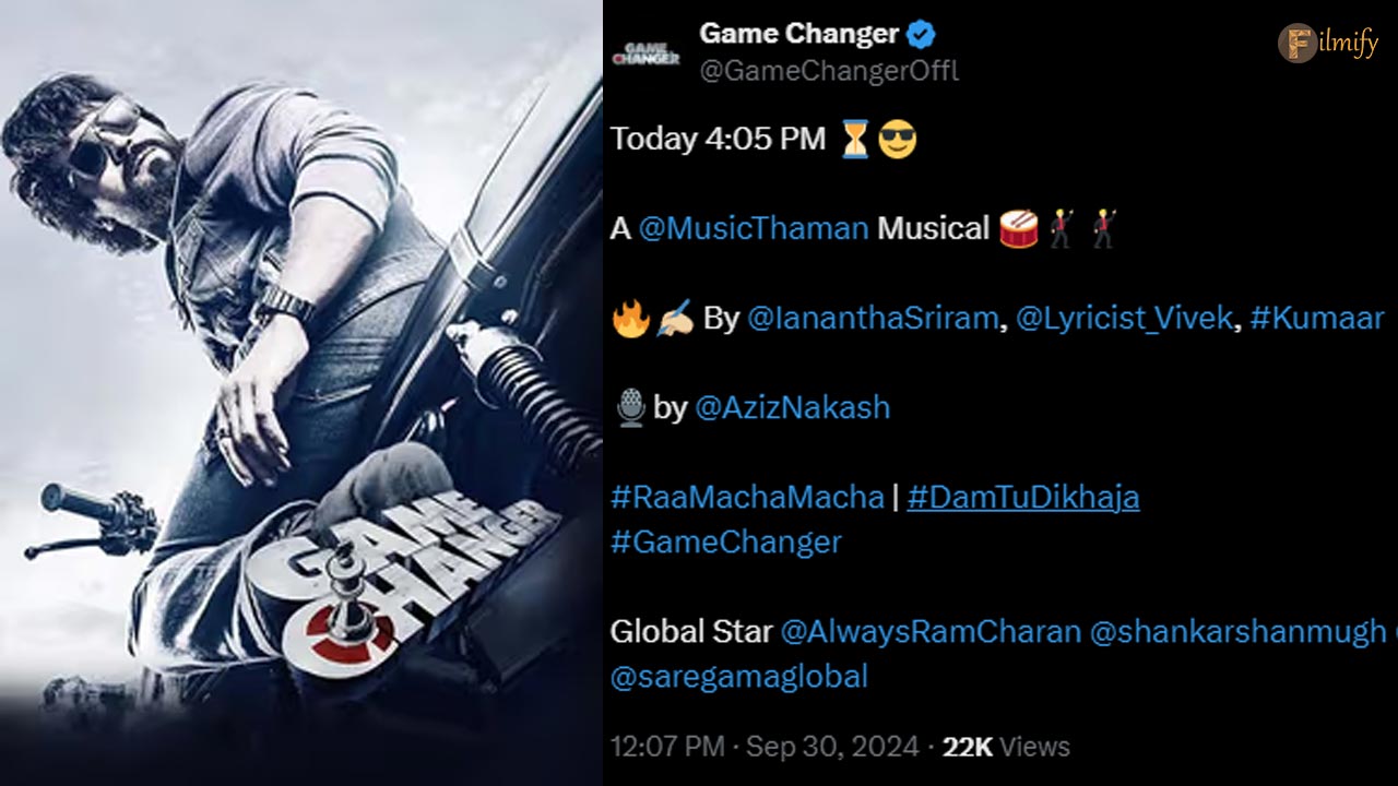 Game Changer updates: check out October plans of the movie