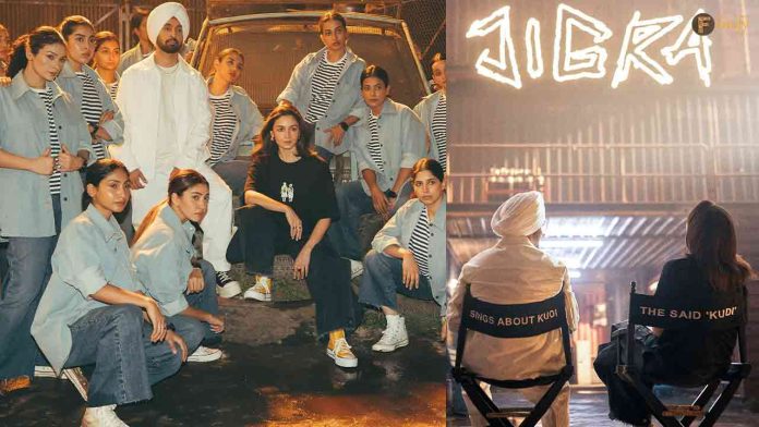 Alia Bhatt and Diljit Dosanjh’s ‘Chal Kudiye’ BTS: Elevating Jigra’s Hype