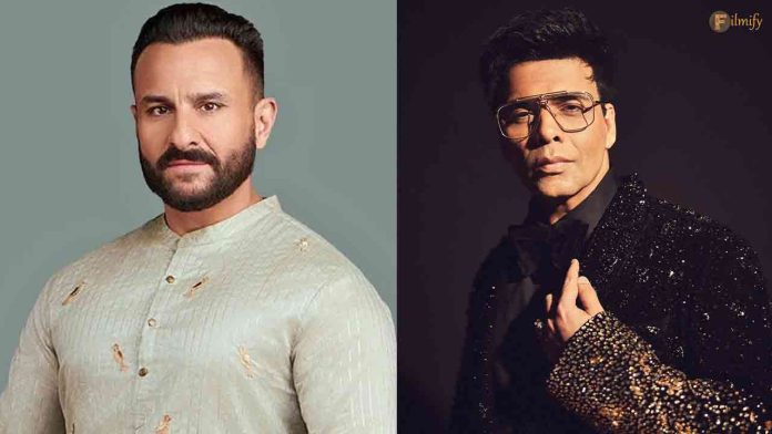 Saif Ali Khan's aggression towards Karan Johar supporting star kids, Deets inside