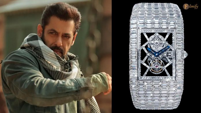 Salman Khan flaunts a luxurious diamond watch. Check Out The Price