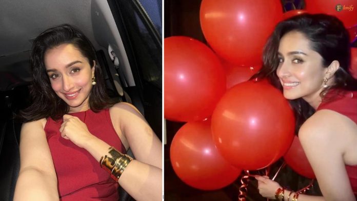 Shraddha Kapoor throws a red-themed party amidst breaking records.