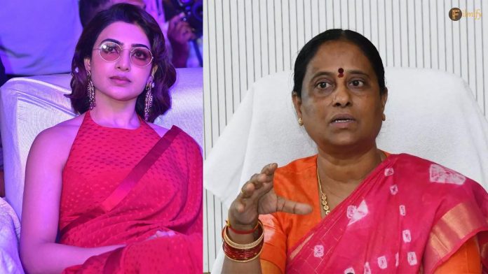 Telangana minister Konda Surekha apologizes Samantha-Naga Chaitanya