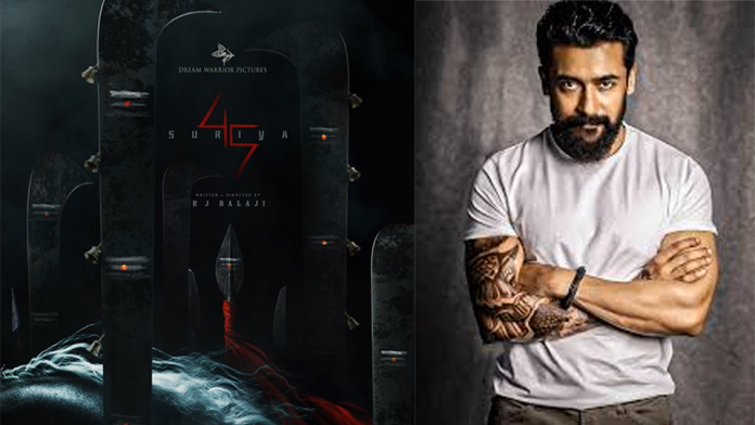 Suriya 45 : Actor announces his next action flick with RJ Balaji